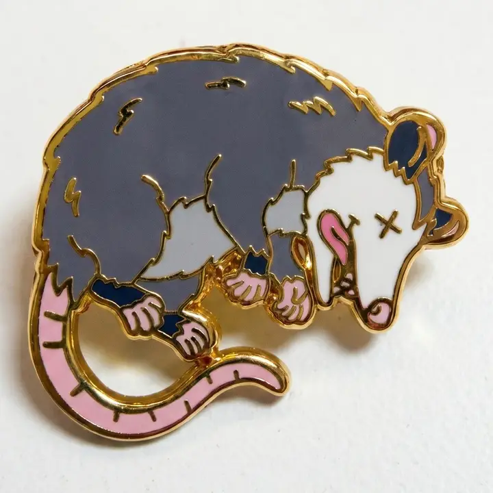 Dead Possum enamel pin