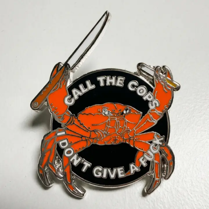 IDGAF enamel pin